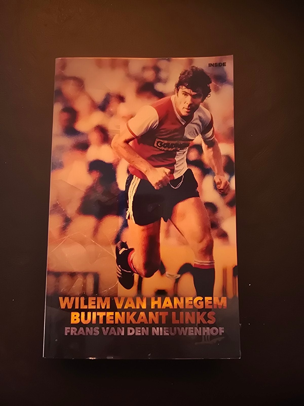 Willem van Hanegem – Buitenkant Links – Feyenoord –, Ophalen of Verzenden, Zo goed als nieuw, Frans van den Nieuwenhof, Balsport