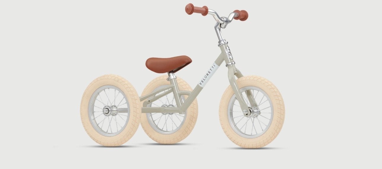 Veloretti tricycle Loopfiets met Mandje - Zo goed als nieuw, Ophalen, Zo goed als nieuw, 16 tot 20 inch, Zijwieltjes