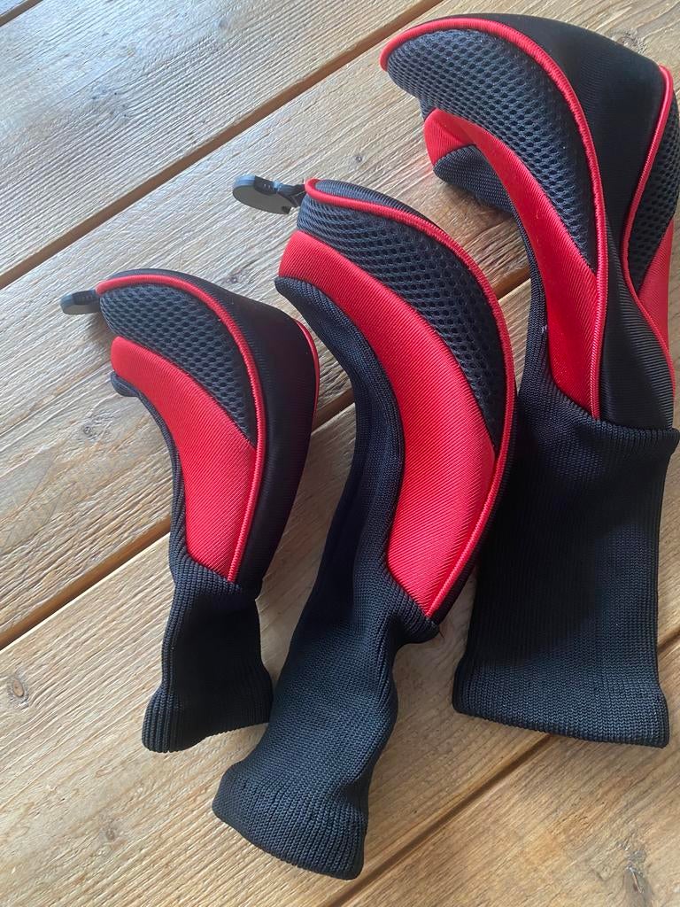Set NIEUWE headcovers: driver, fairway wood en rescue/hybrid, Ophalen of Verzenden, Nieuw