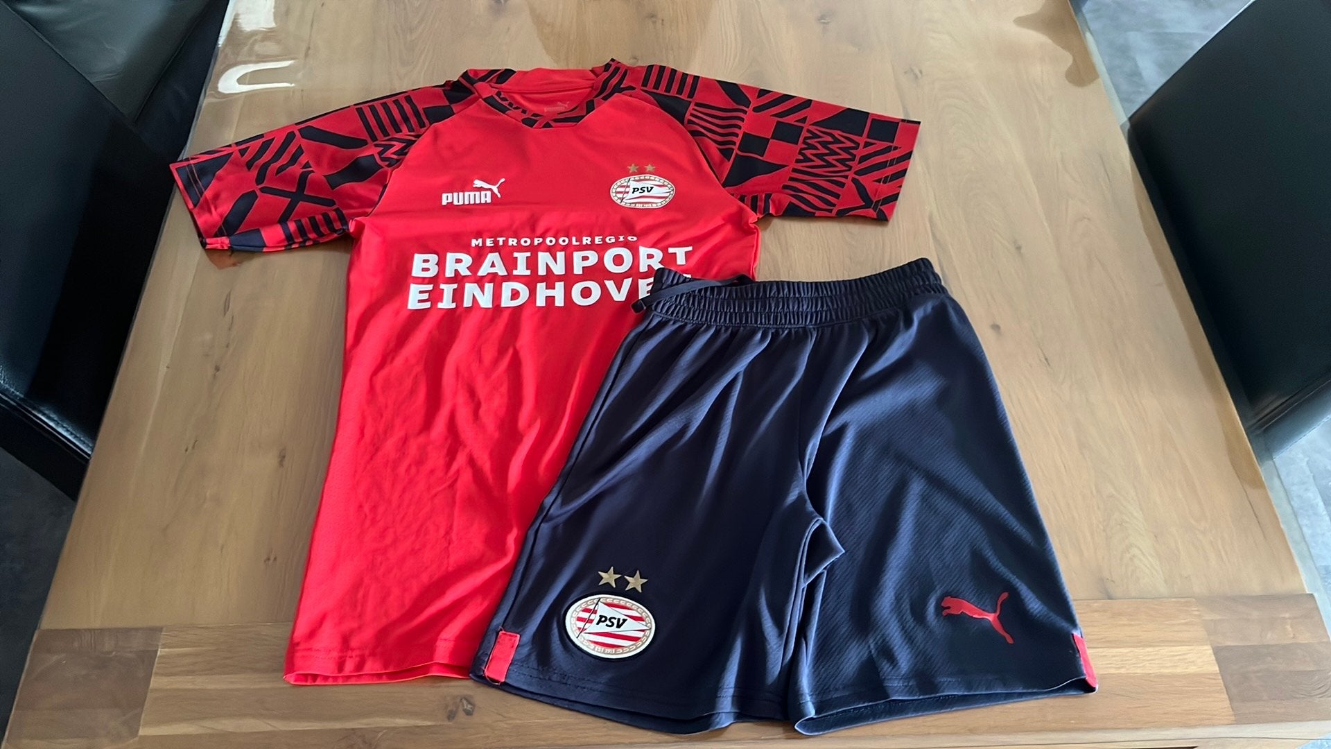 PSV tenue maat XS / 158, Maat XS of kleiner, Ophalen, Zo goed als nieuw, Set