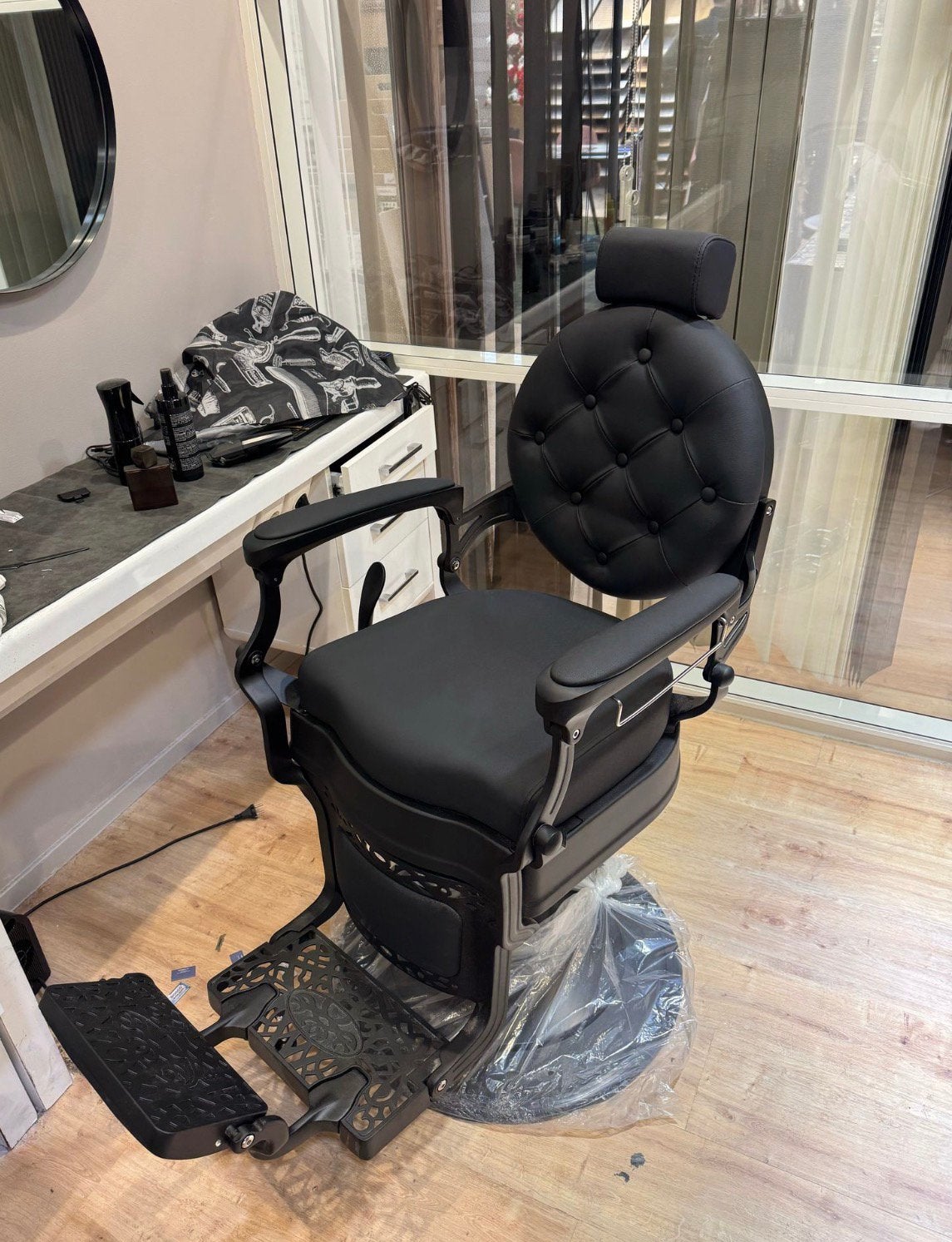 Barberstoel, Ophalen