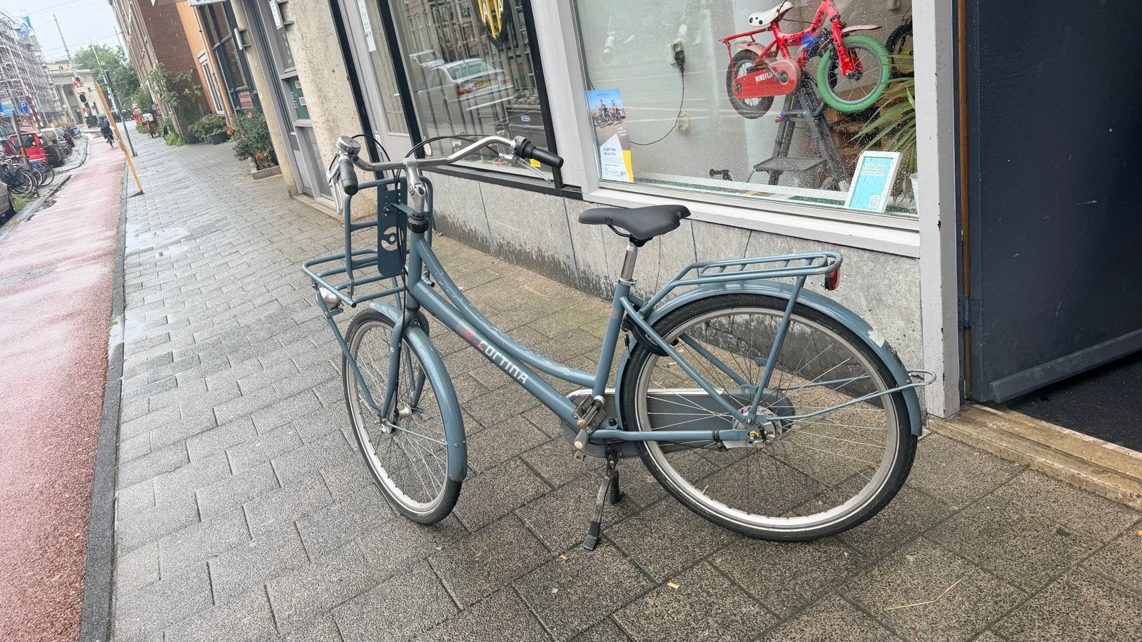 Cortina fiets 26 inch met voordrager en terugtraprem, Overige merken, Terugtraprem, Gebruikt, Ophalen of Verzenden