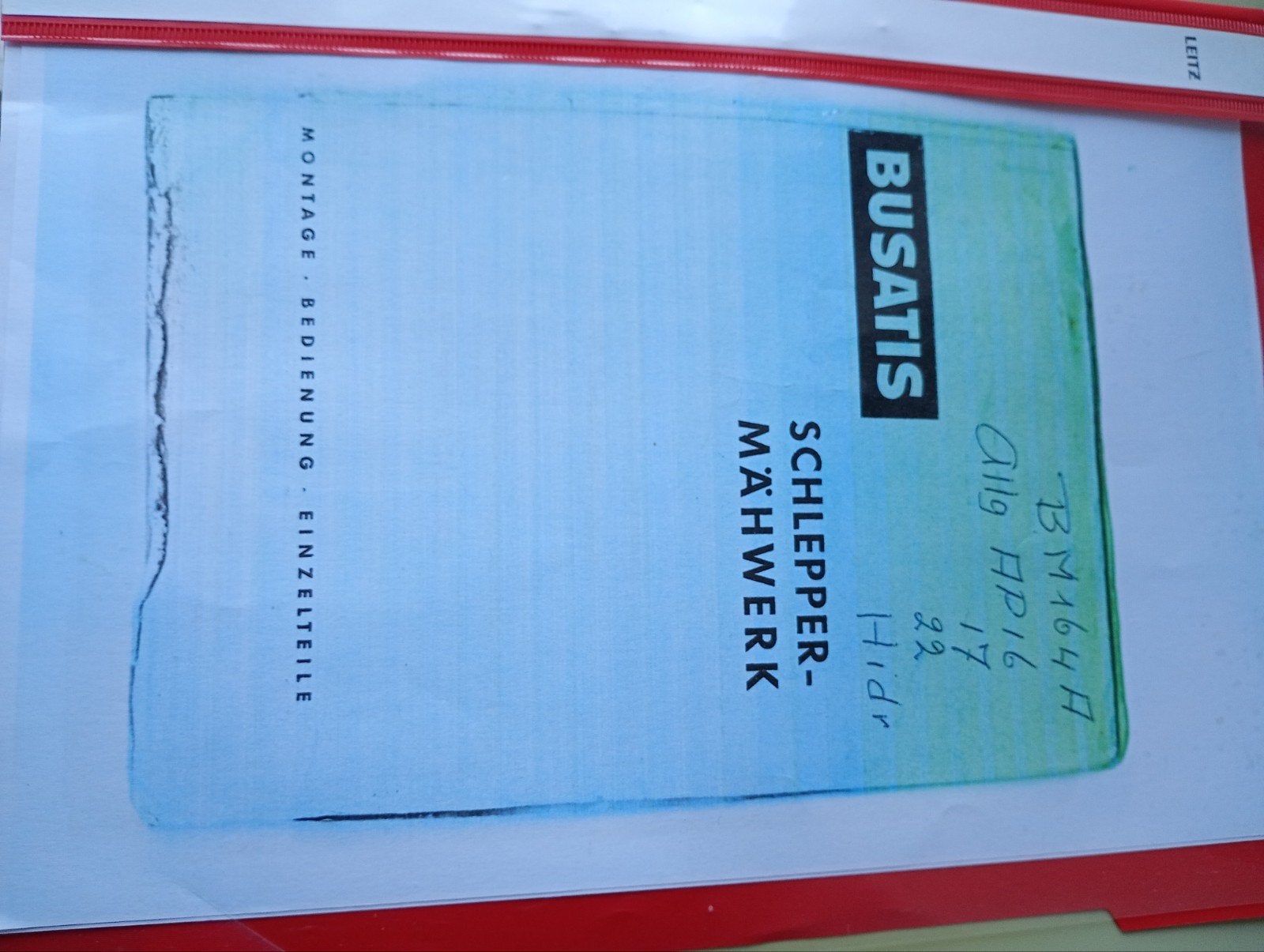 Busatis Schlepper-Mähwerk Handleiding, Boeken, Ophalen of Verzenden, Gelezen, Werktuigbouwkunde, Busatis