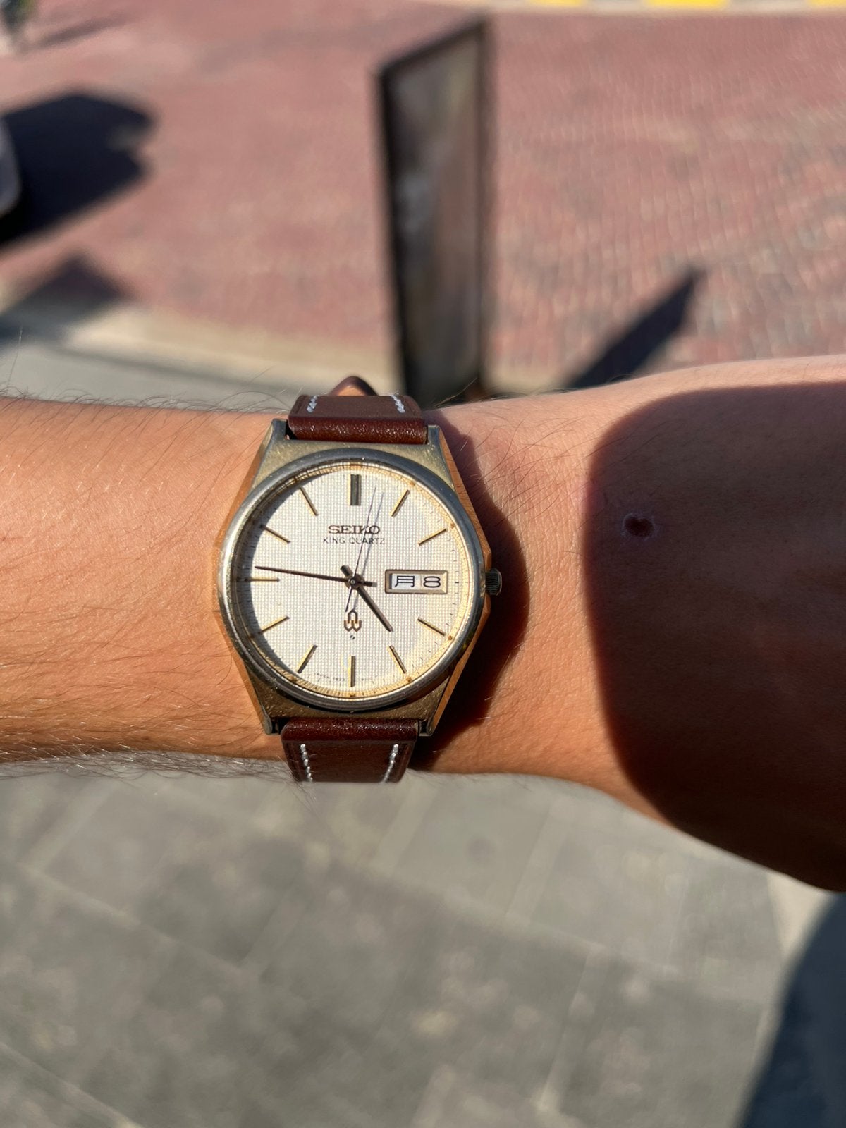 Seiko King Quartz 4823-8120, Ophalen of Verzenden, Staal, Seiko, 1960 of later