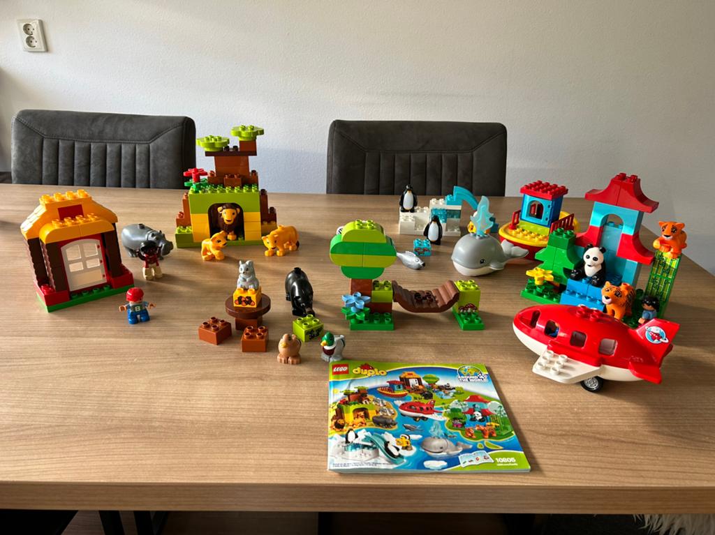 Duplo 10805 Around the World compleet, Kinderen en Baby's, Speelgoed | Duplo en Lego, Ophalen, Zo goed als nieuw, Duplo
