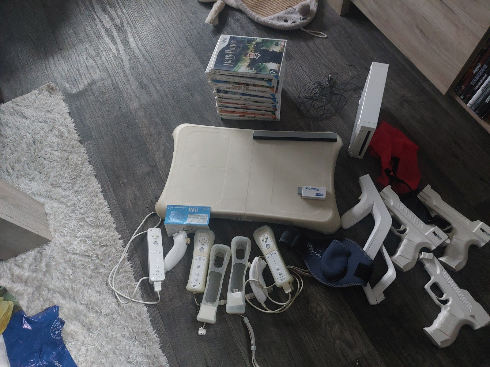 Complete Nintendo Wii bundel met games en accessoires, Ophalen of Verzenden, Gebruikt, Met 3 controllers of meer, Met games