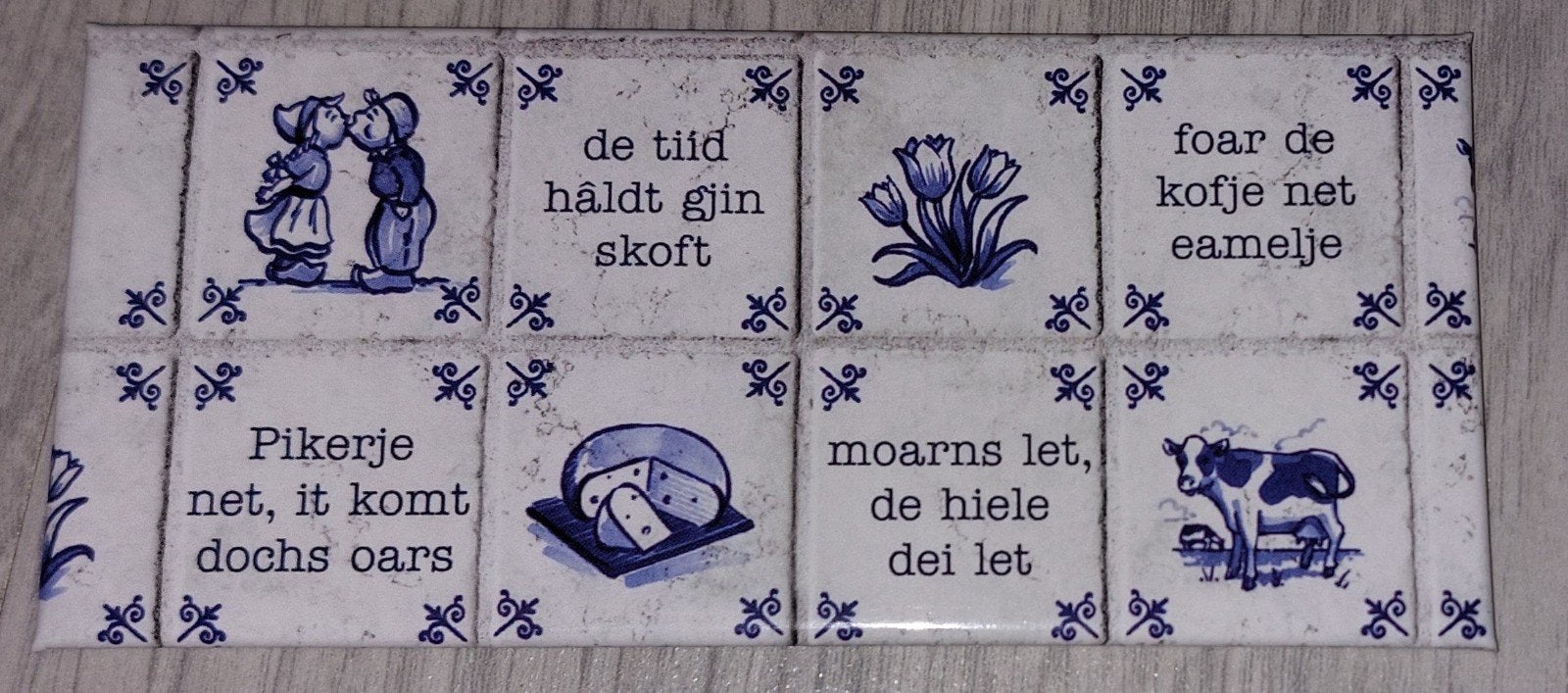 Nieuwe Friese spreuken magneet -, Meerkleurig, Overige materialen, Overige stijlen, Nieuw