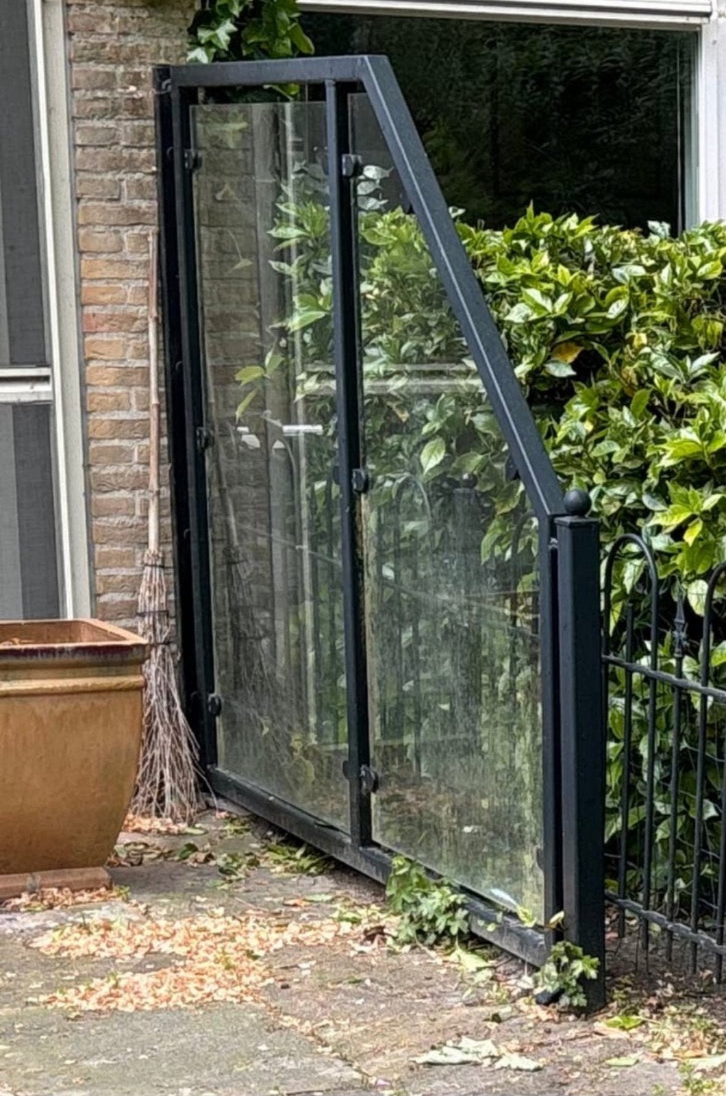 Windschermen van glas draaibaar, Ophalen of Verzenden, 200 cm of meer, Draaipoort