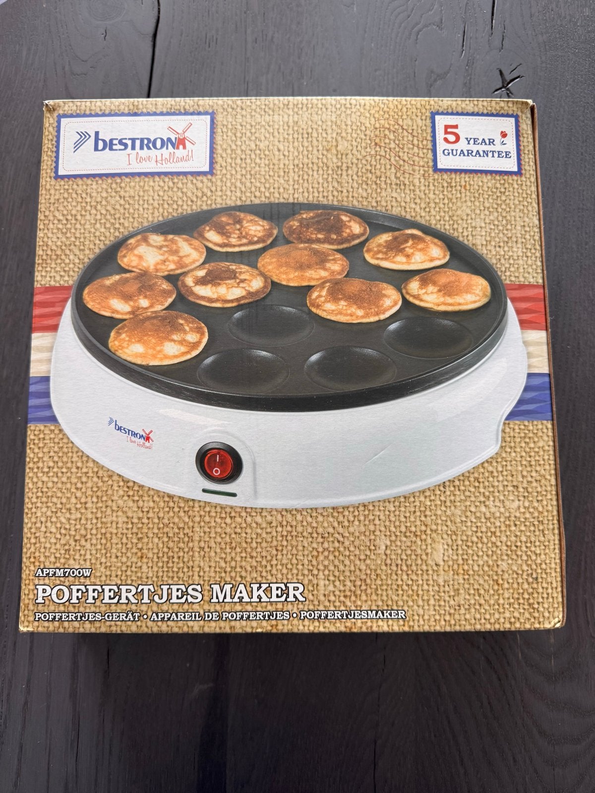 Bestron Poffertjesmaker APPM700W - Nieuw in doos, Ophalen of Verzenden, Nieuw