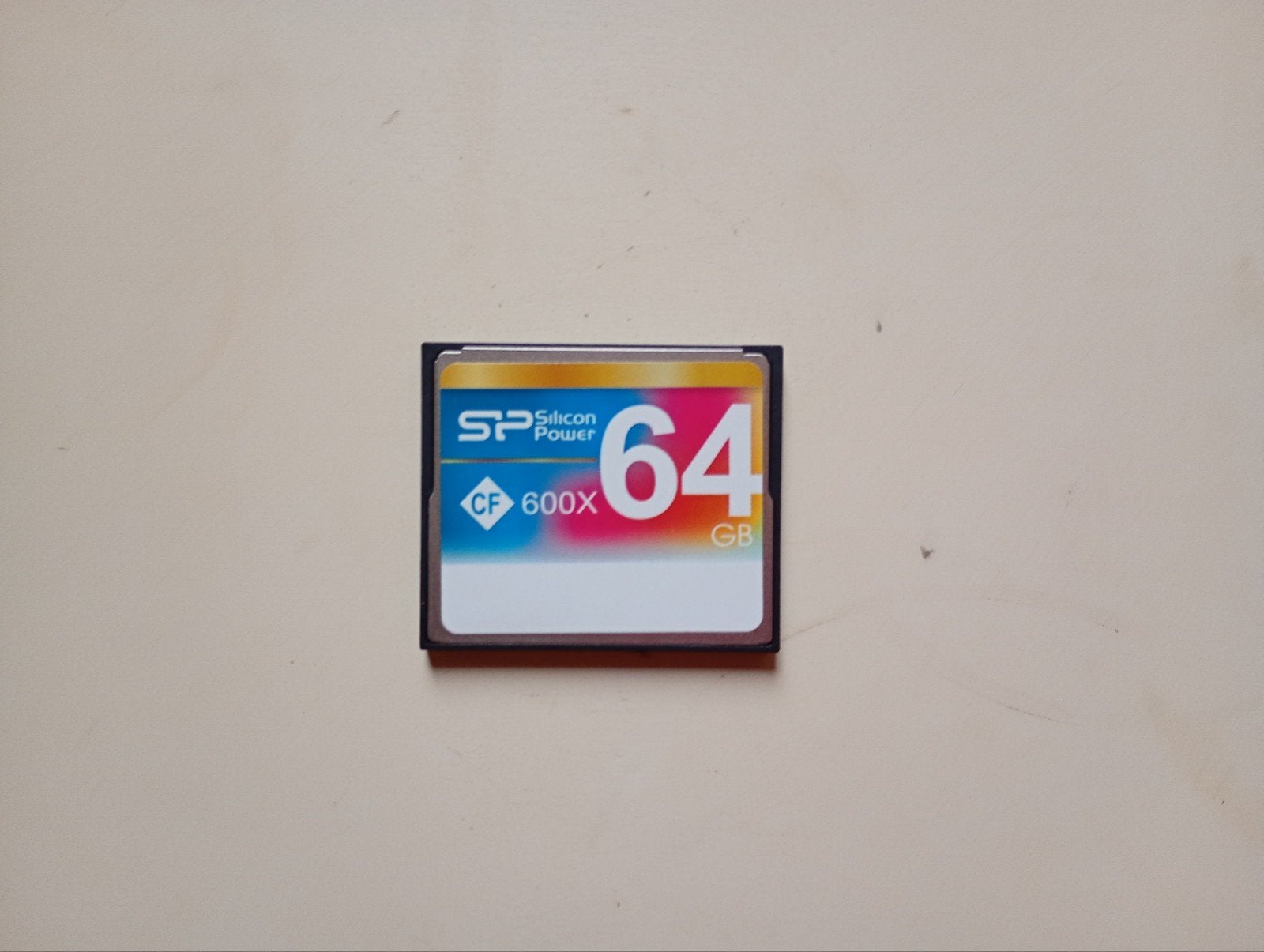 1x CompactFlash "SiliconPower" 64GB, Audio, Tv en Foto, Ophalen of Verzenden, Zo goed als nieuw, 64 GB, Fotocamera