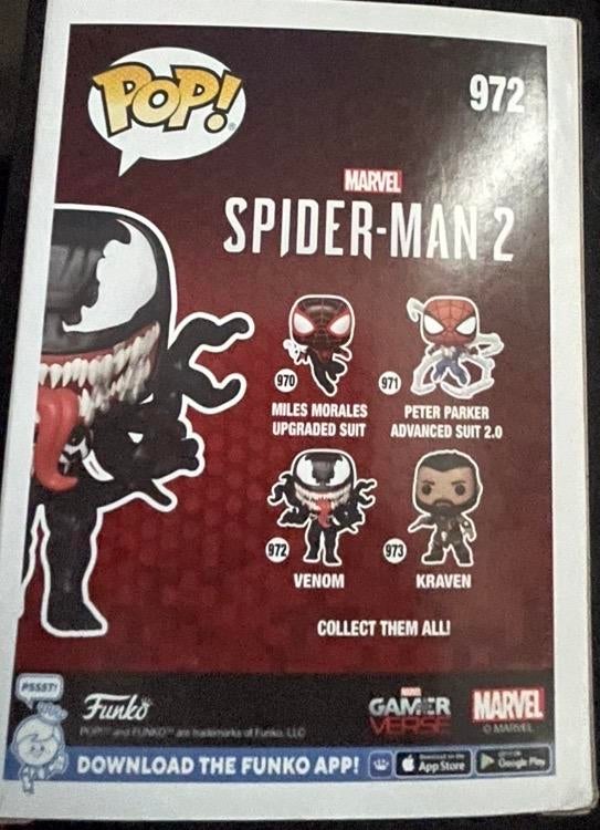 Funko Pop! Marvel Spider-Man 2 - Venom #972, Ophalen of Verzenden, Zo goed als nieuw