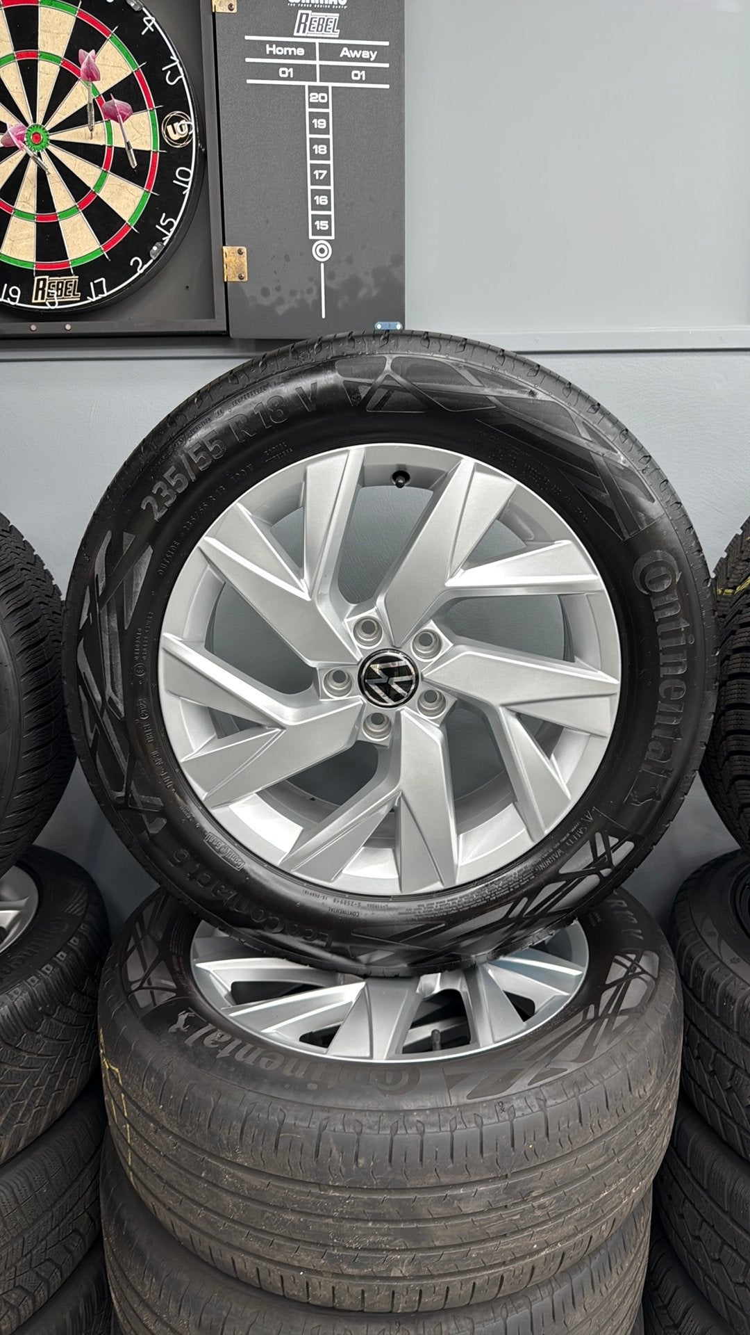 Originele 18" Volkswagen Tiguan 5N 5x112, Ophalen, 18 inch, Gebruikt, Banden en Velgen
