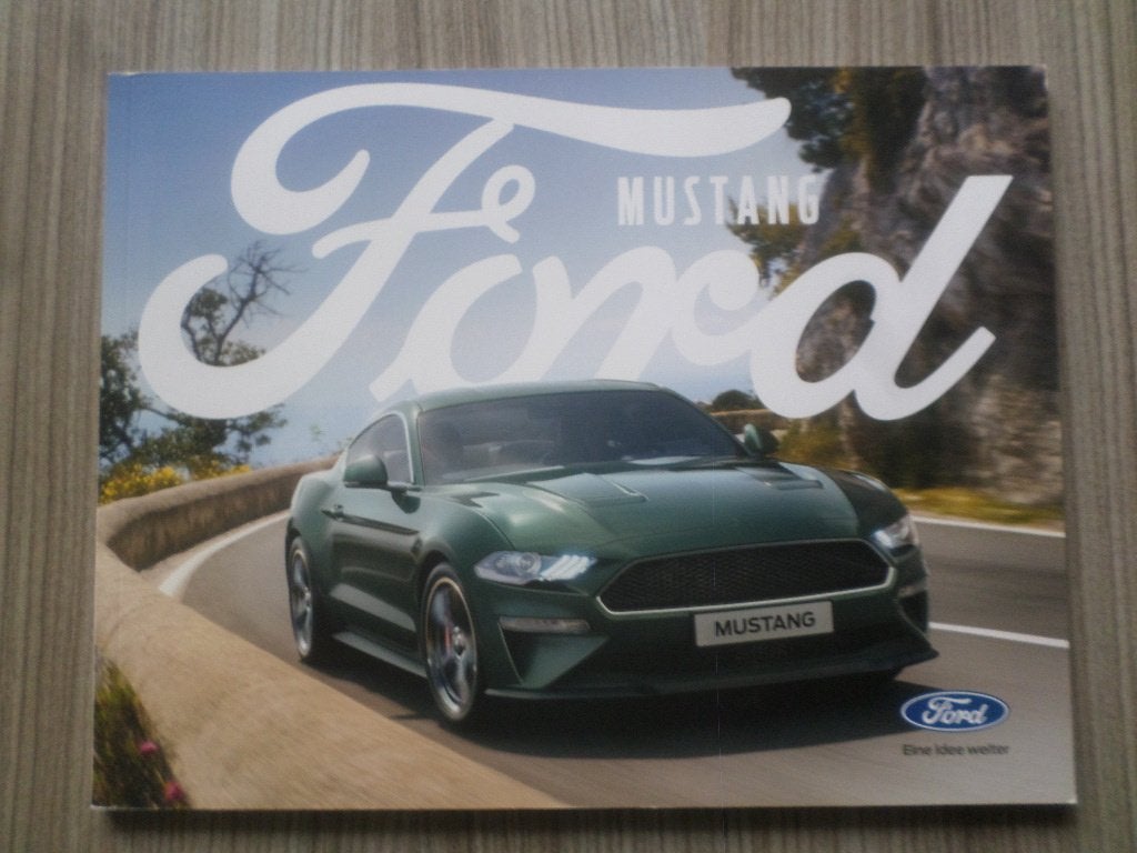 Ford Mustang & Bullit 2.3 & 5.0 V8 2018 Brochure, Ophalen of Verzenden, Zo goed als nieuw, Ford