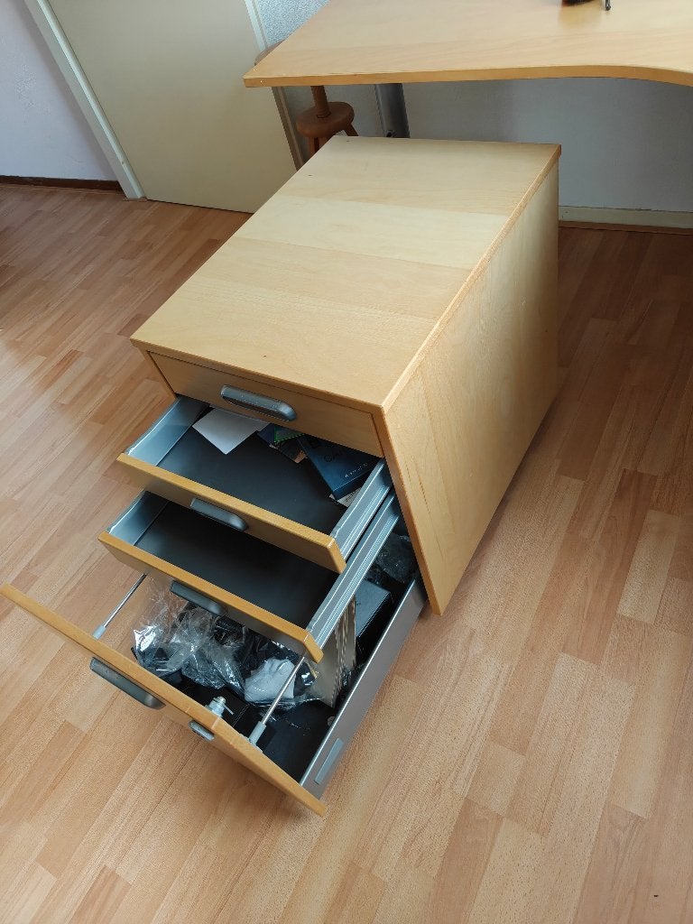 Bureau ladekast, Ophalen, Gebruikt, 43 cm, 62 cm