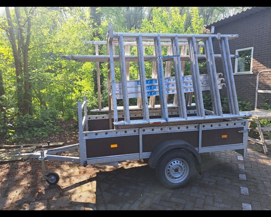 Te koop roestvrijstalen steiger bok, Doe-het-zelf en Verbouw, Steigers, Rolsteiger of Kamersteiger, 5 meter of hoger, Ophalen of Verzenden