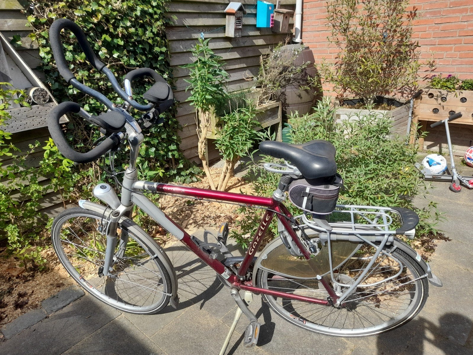 Gazelle Geneve herenfiets - 57cm frame, 28 inch wielen, Gebruikt, Velgrem, Gazelle, Minder dan 10 versnellingen