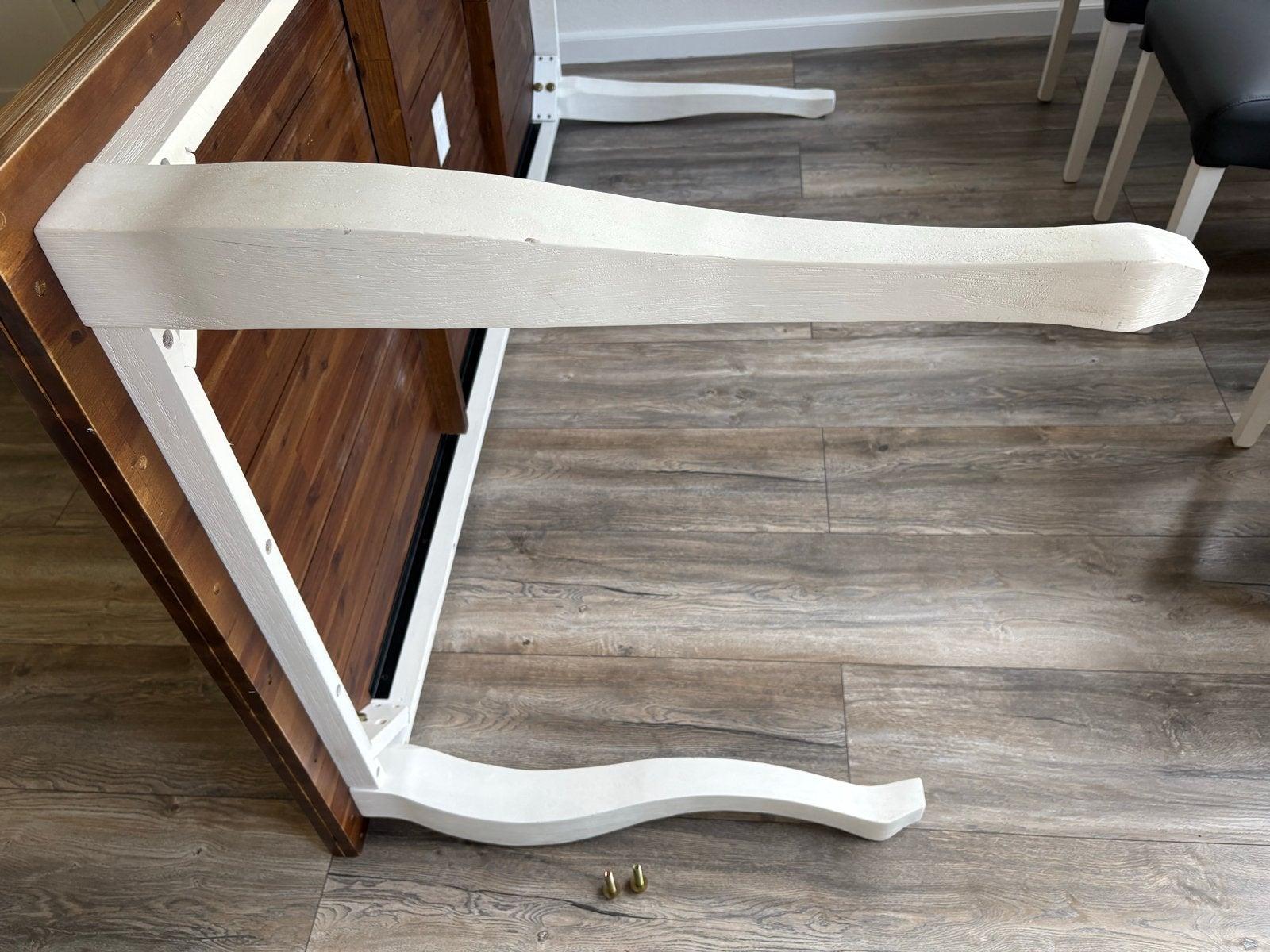 houten eettafel witte poten. Gratis, Ophalen, Gebruikt, 150 tot 200 cm, 150 tot 200 cm