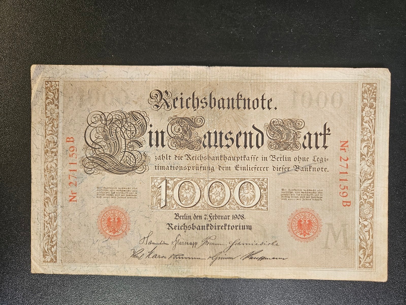 Duitsland pick 36 1908, Verzenden, Duitsland, Los biljet