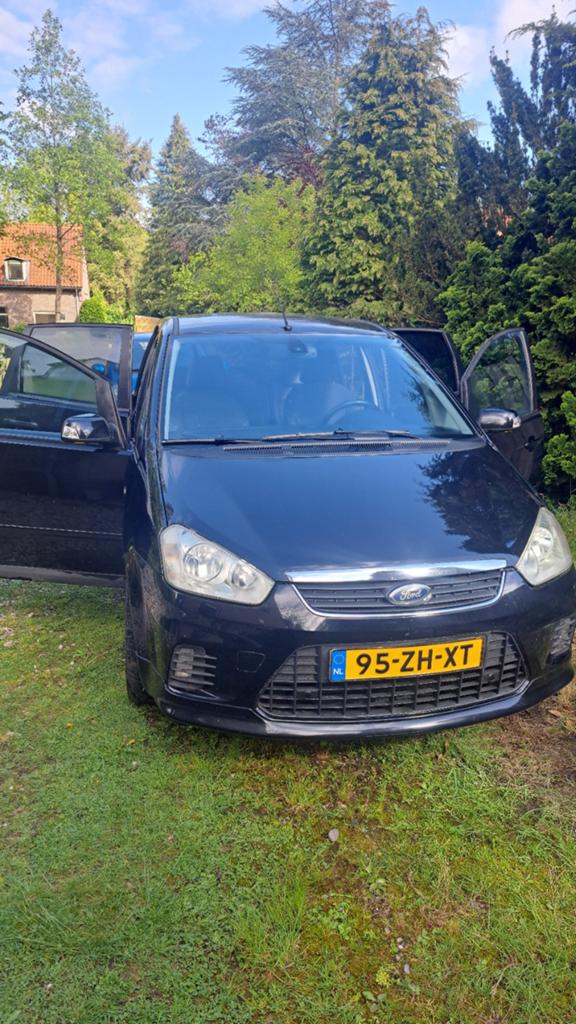 Ford C-Max 1.8 92KW 2008 Zwart, Auto's, Ford, Voorwielaandrijving, 125 pk, 4 cilinders, Zwart