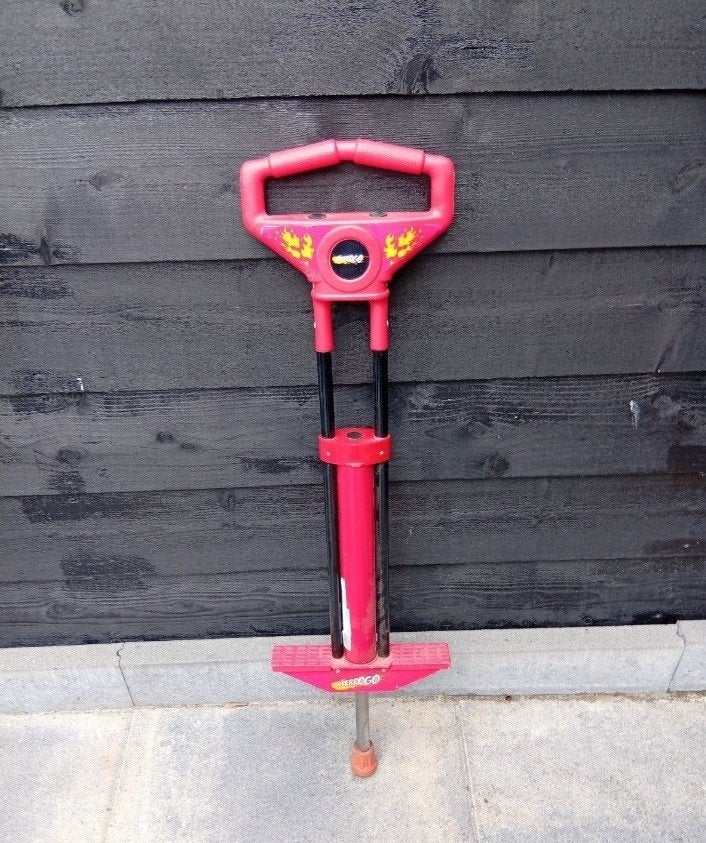 Roze Super Pogo Stick - Springplezier voor Kinderen, Ophalen, Gebruikt