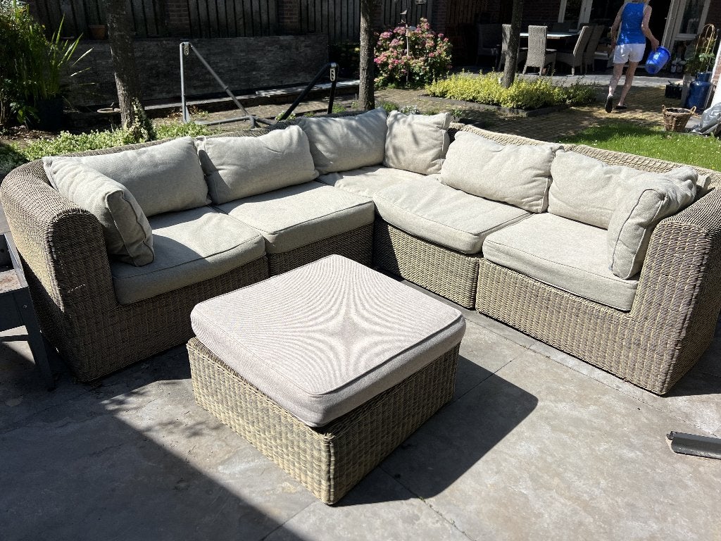 Mooie loungeset  (Garden Impressions), Ophalen, Kunststof, Gebruikt, 6 zitplaatsen