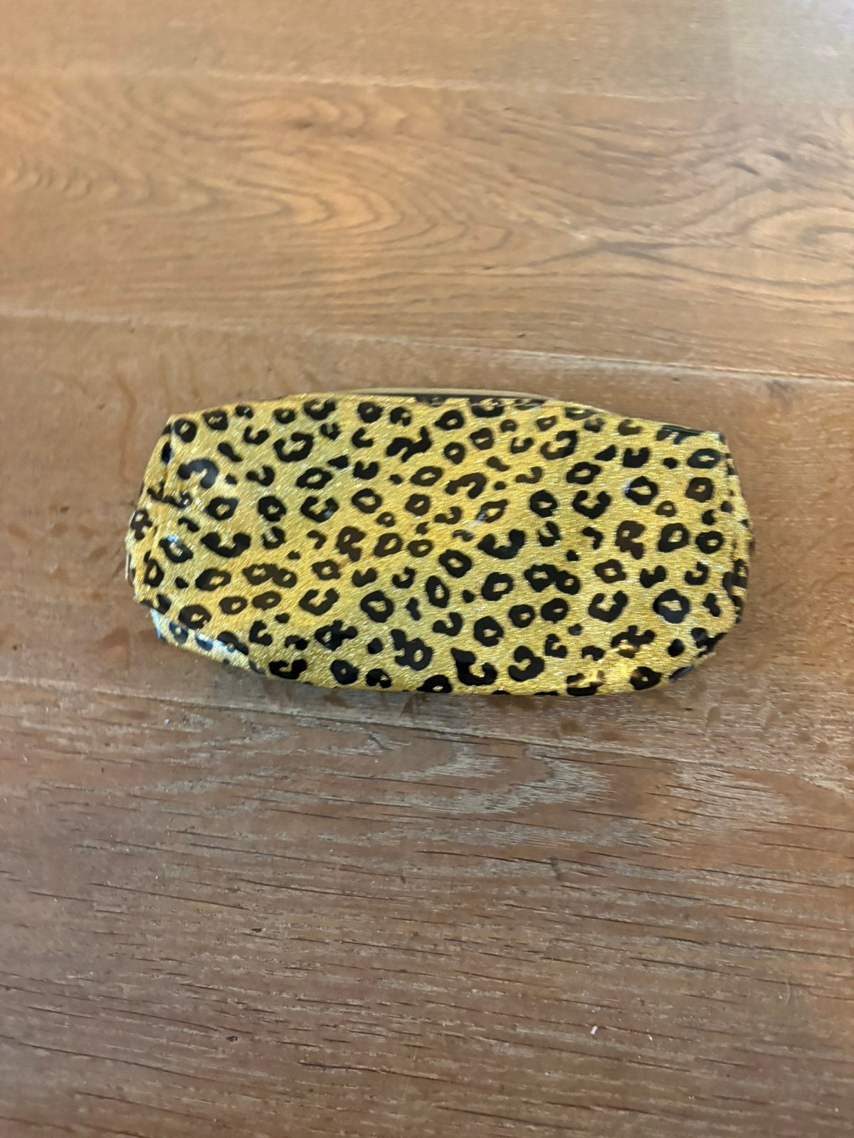Etui hoed panter print, Overige materialen, Ophalen of Verzenden, Zo goed als nieuw, Goud