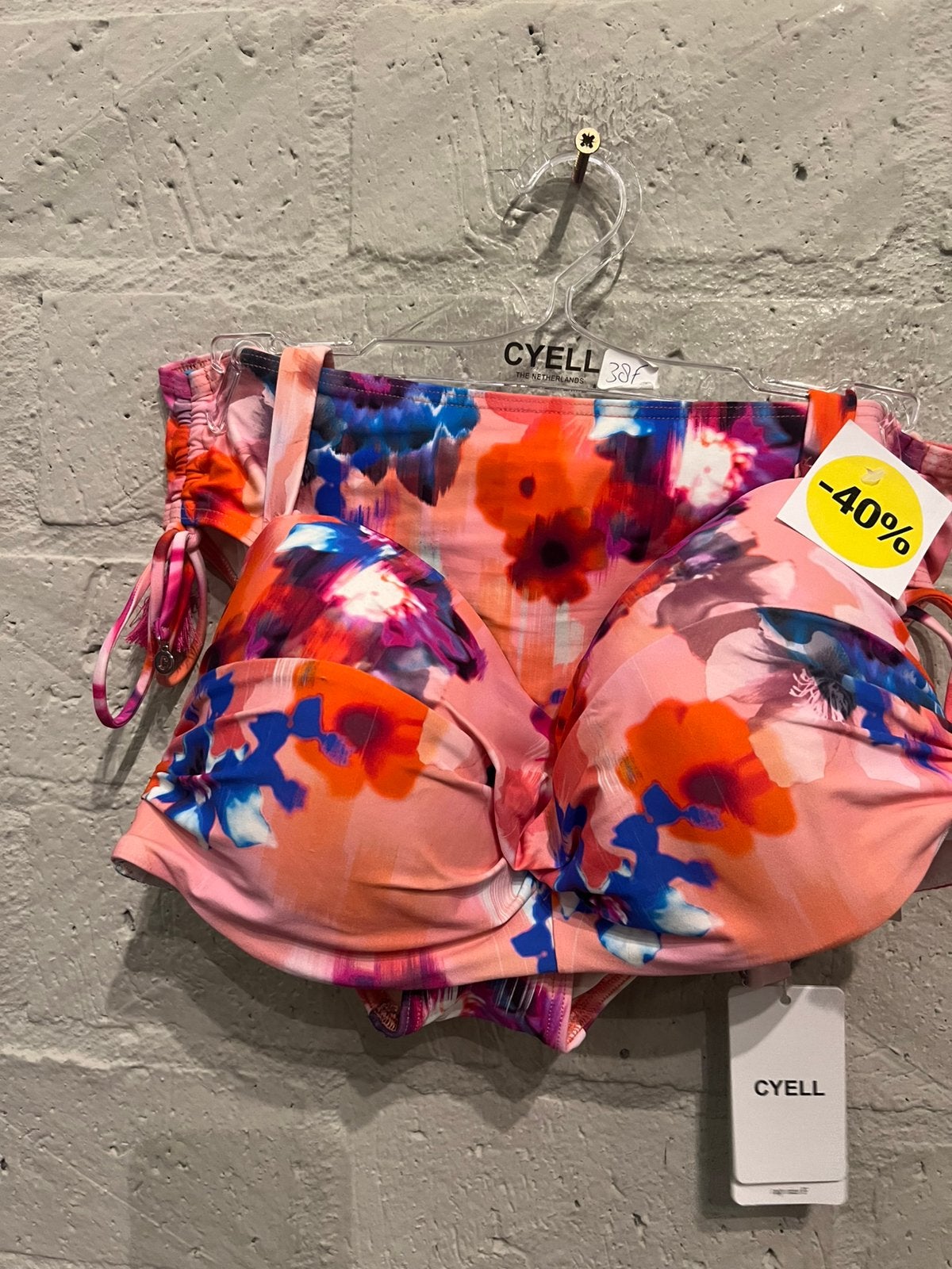 Cyell bikini maat 38F/75F slip 38 NIEUW!! Set nu €37,50, Ophalen of Verzenden, Nieuw, Bikini