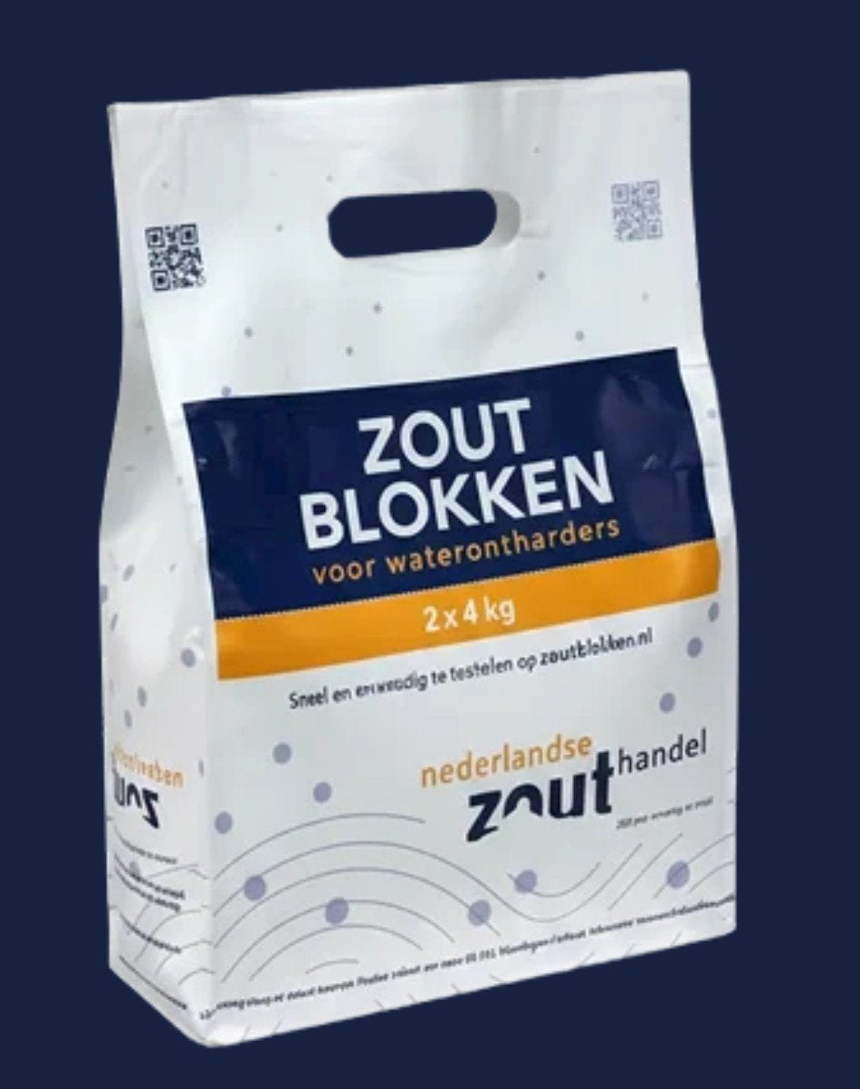 Zoutblokken voor waterontharders - 2x4kg, Ophalen, Nieuw