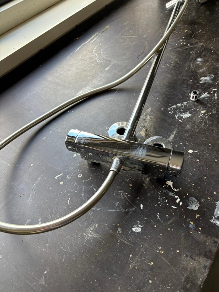 Damixa douchekraan met regendouche, Doe-het-zelf en Verbouw, Ophalen, Gebruikt, Chroom, Douche