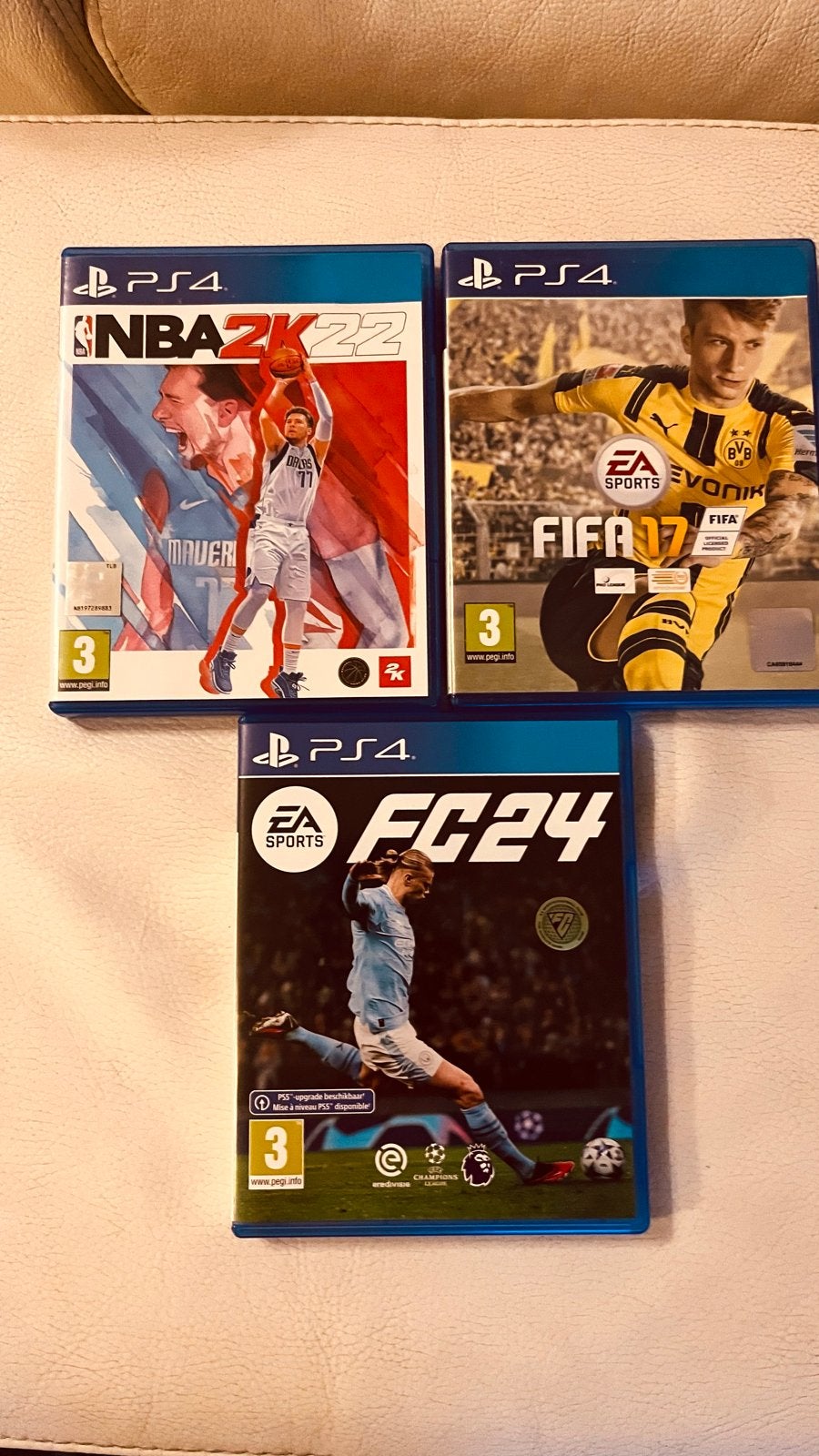PS4 Games: NBA 2K22, FIFA 17 & FC 24, Ophalen of Verzenden, Gebruikt, Sport, Vanaf 3 jaar