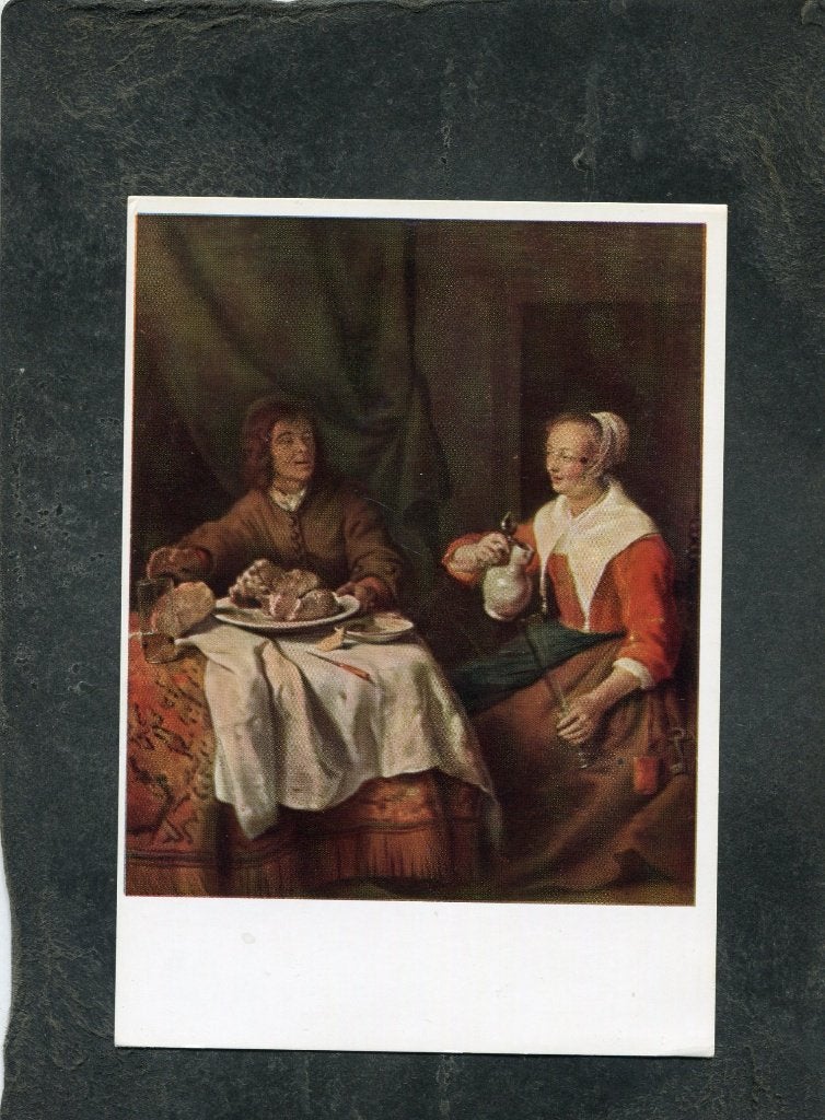 Ansicht Gabriel Metsu - Het ontbijt, Verzenden, 1980 tot heden, Ongelopen