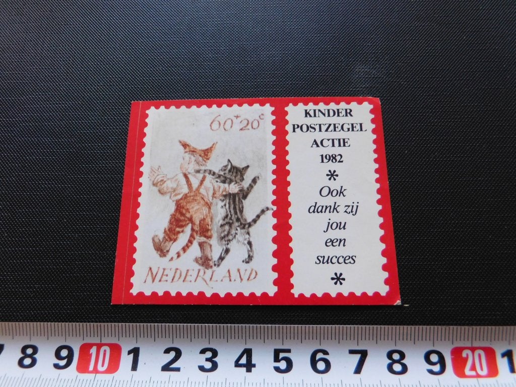 sticker PTT Post Kinderpostzegel actie 1982, Ophalen, Zo goed als nieuw