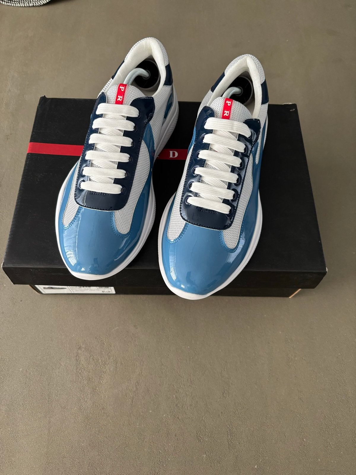Prada Sneakers Aviation Blue, Blauw, Nieuw, Ophalen of Verzenden, Sneakers of Gympen