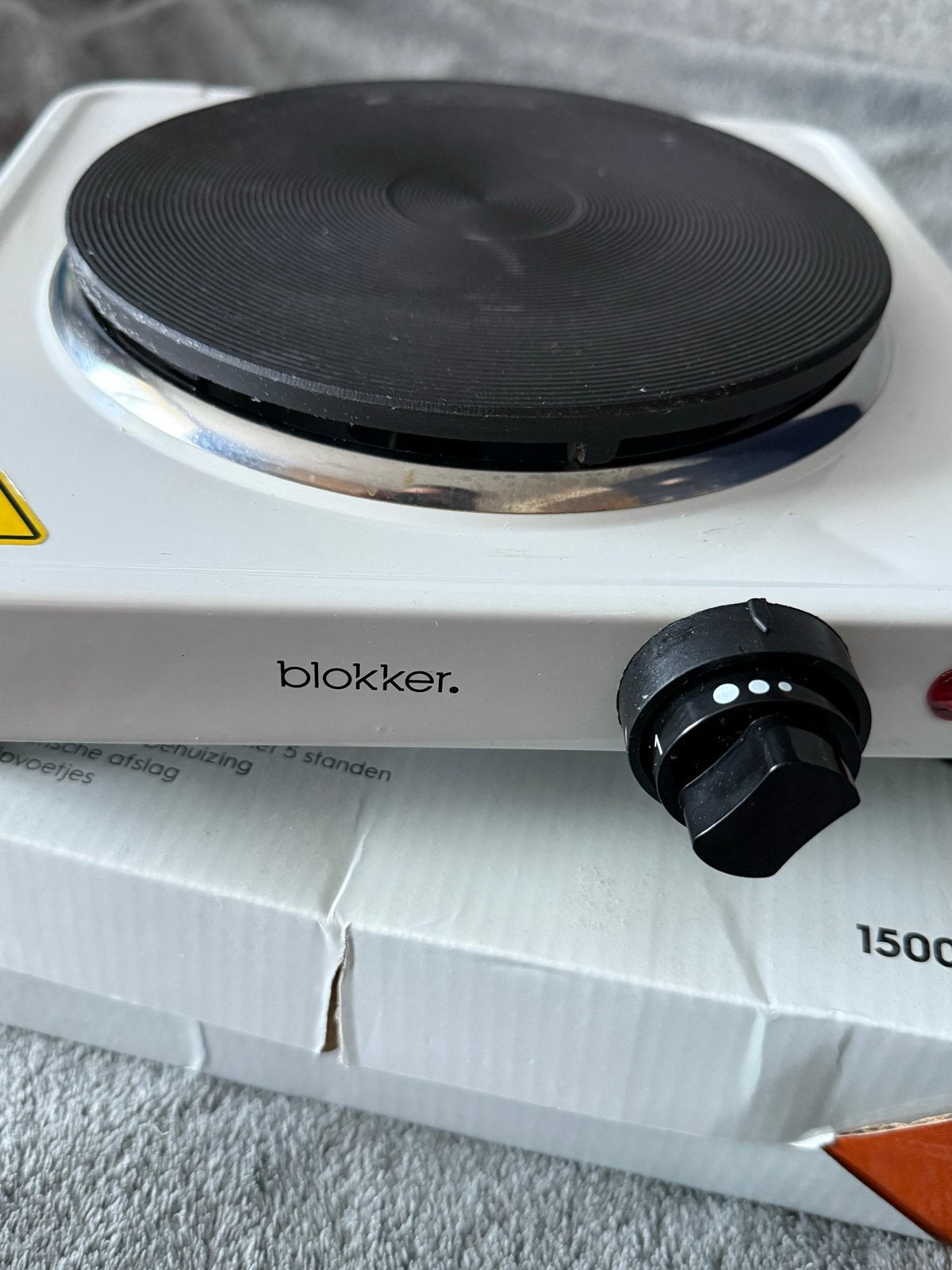 Blokker Kookplaat - Compact en Handig, Gebruikt, 3 kookzones of minder, Ophalen of Verzenden, Vrijstaand