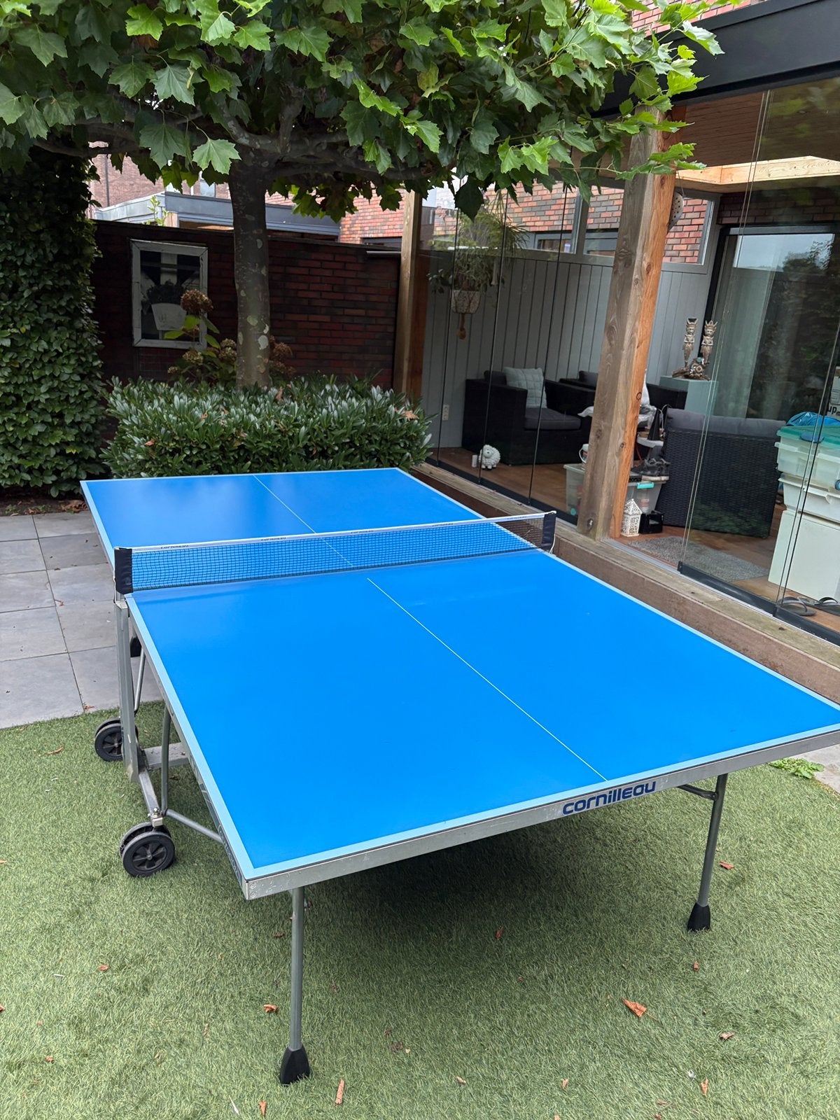 Cornilleau DSI Compact Outdoor Tafeltennistafel, Ophalen, Gebruikt, Tafel Outdoor, Inklapbaar