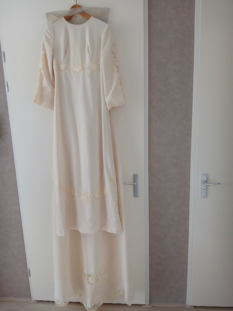 vintage trouwjurk, Ophalen, Zo goed als nieuw, Wit, Trouwjurk
