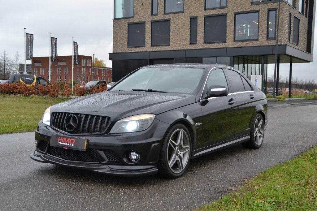Mercedes-Benz C63 AMG 6.2 V8 | Carbon | 2009 | 144.835 km |, Automaat, Gebruikt, Zwart, Leder