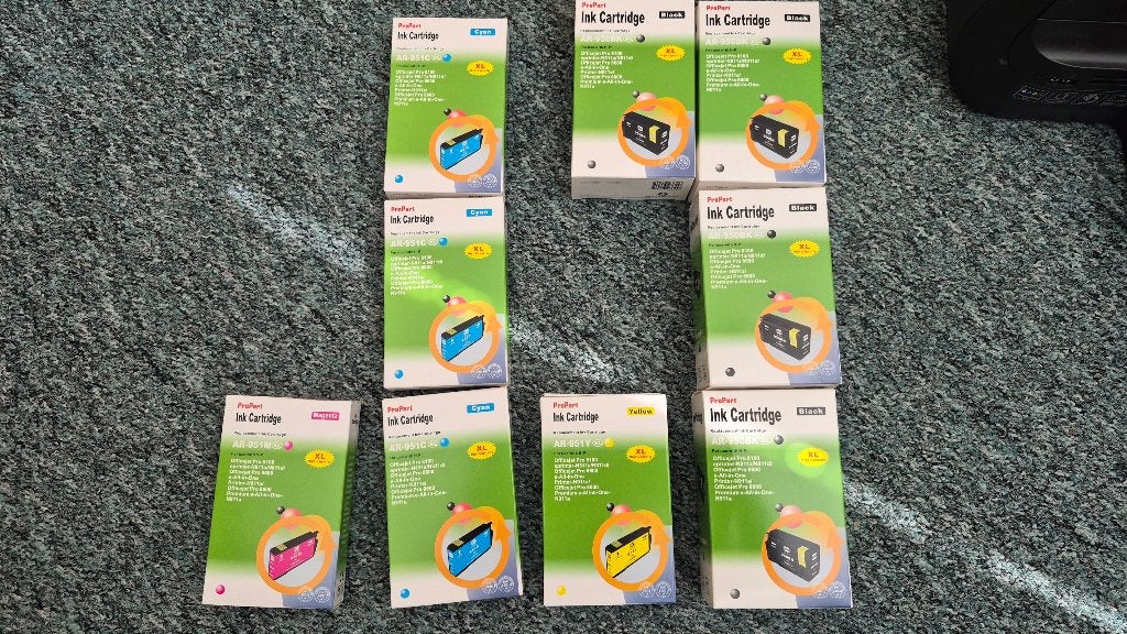 HP inkjet cartridges 951 en 950 nieuw 9 stuks, Ophalen, Nieuw, Cartridge, HP