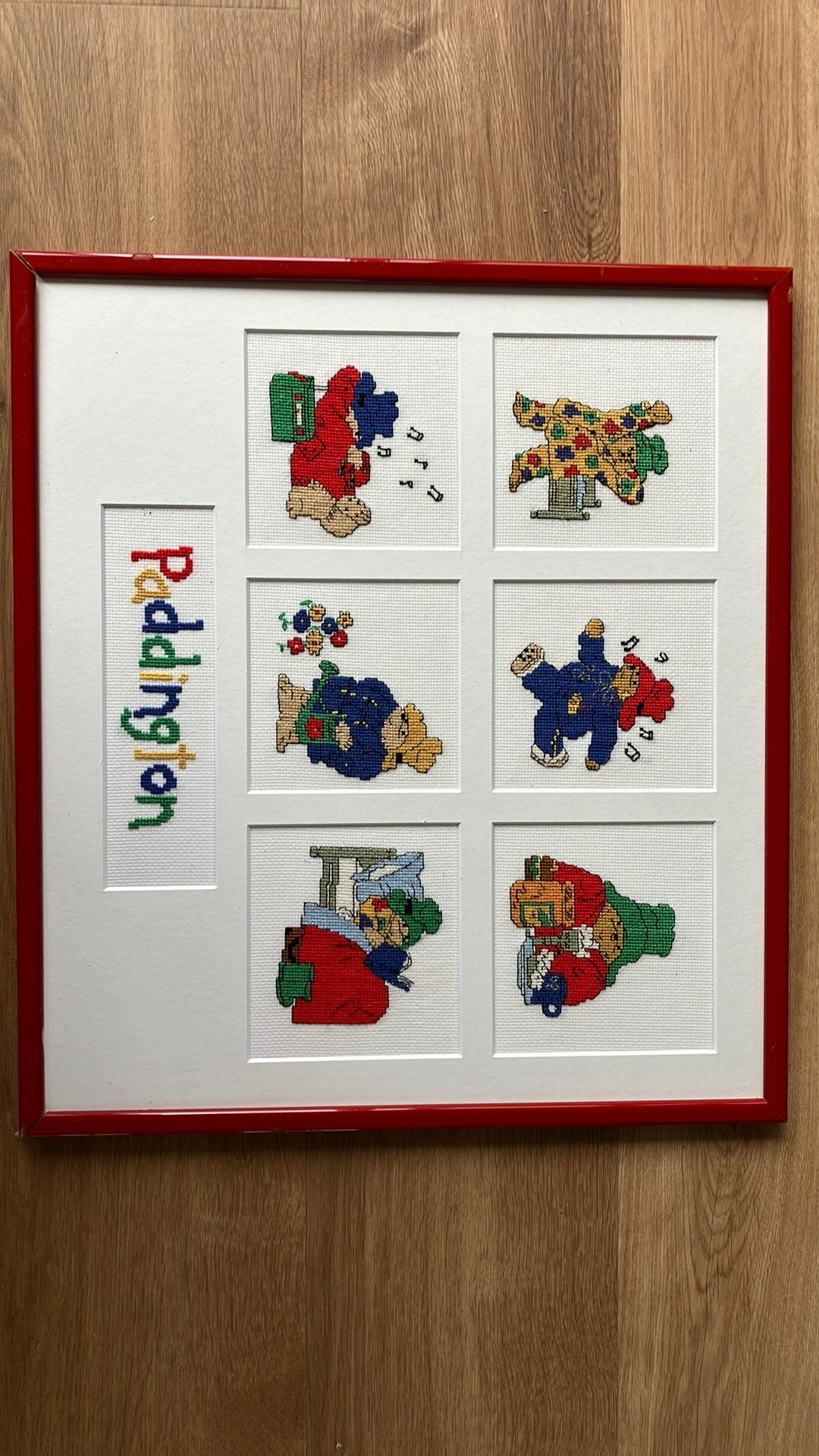 Borduurwerk Paddington, Ophalen of Verzenden, Zo goed als nieuw, Wanddecoratie
