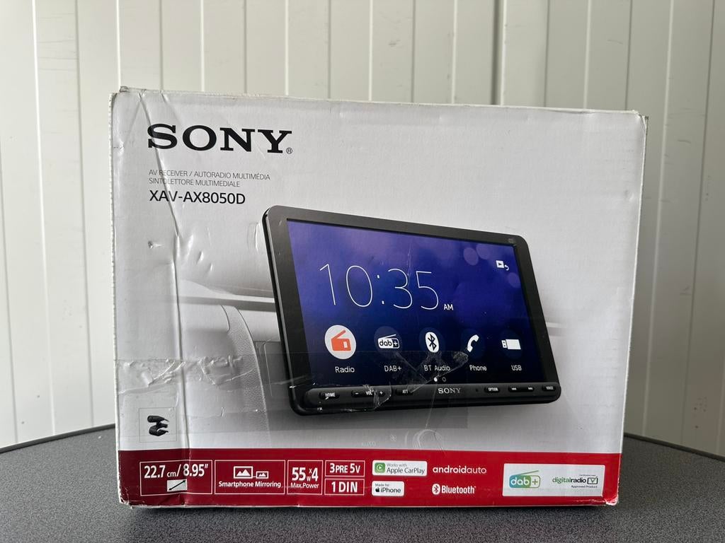 Sony XAV-AX8050D - Autoradio 1-Din Inbouw - Bluetooth, Ophalen of Verzenden, Zo goed als nieuw