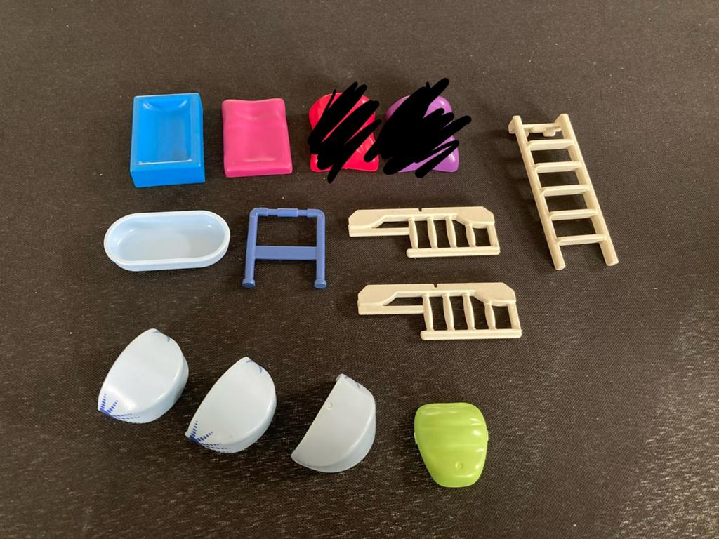 Playmobil kinderwagen kap, matras ed…., Ophalen of Verzenden, Zo goed als nieuw