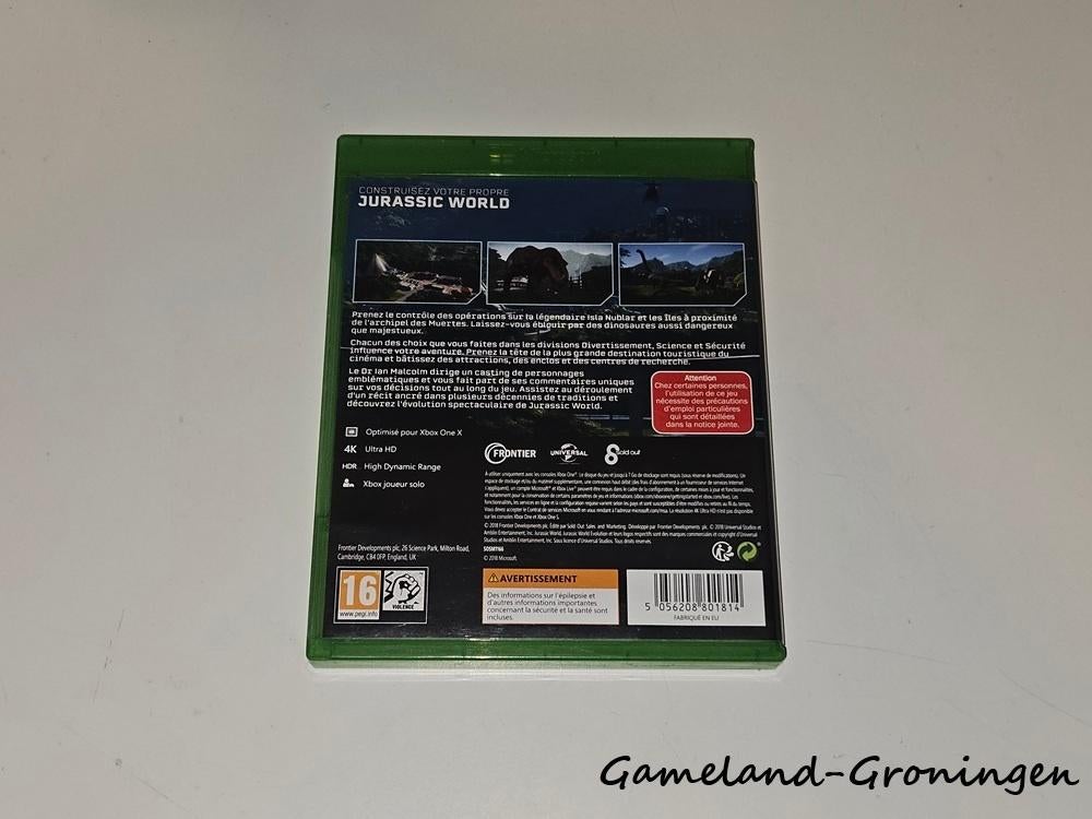 Jurassic World Evolution (Xbox One), Spelcomputers en Games, Gebruikt, -, -, 1 speler
