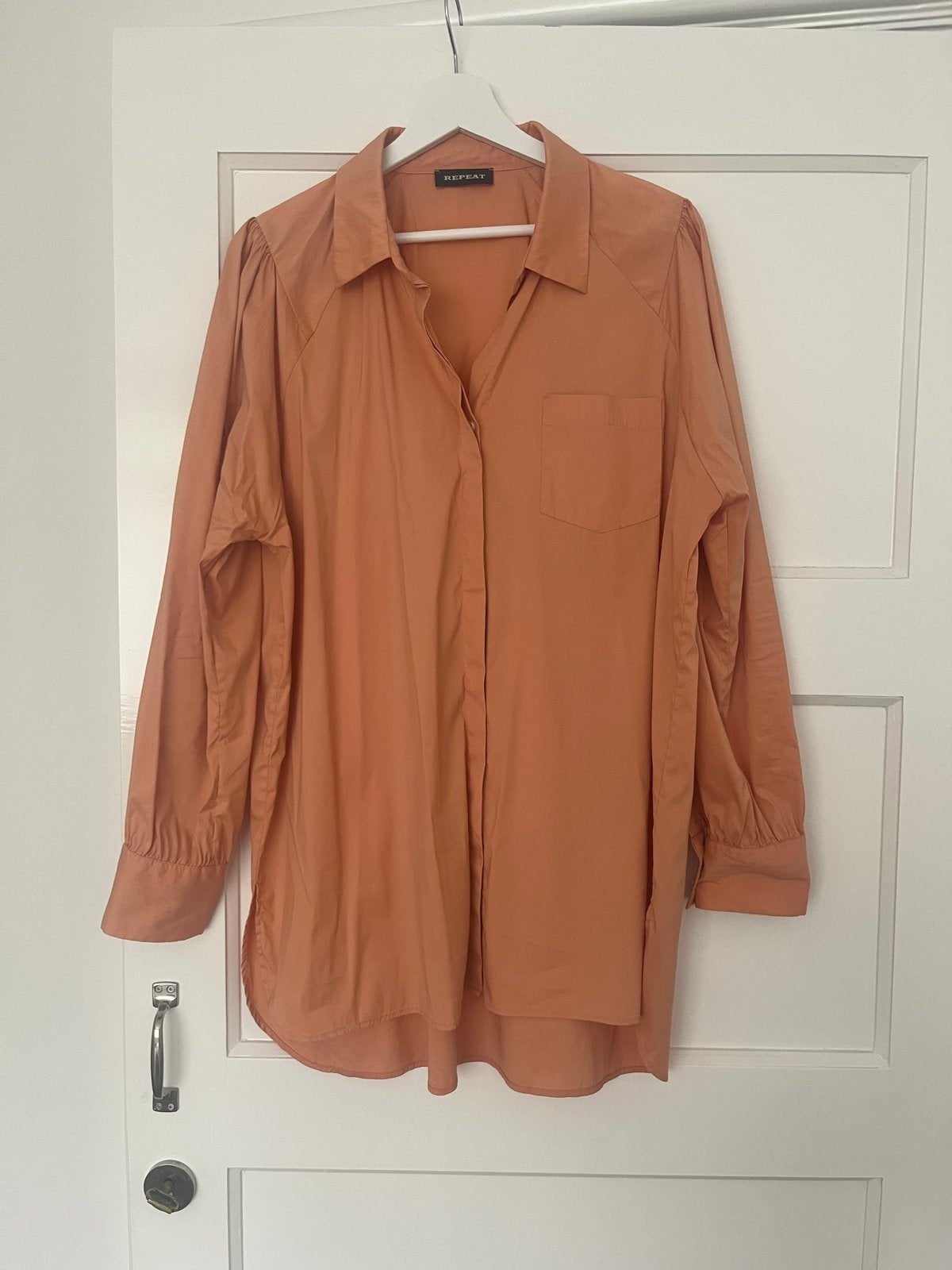 REPEAT blouse (maat 42), Verzenden, Zo goed als nieuw, Maat 42/44 (L), Oranje