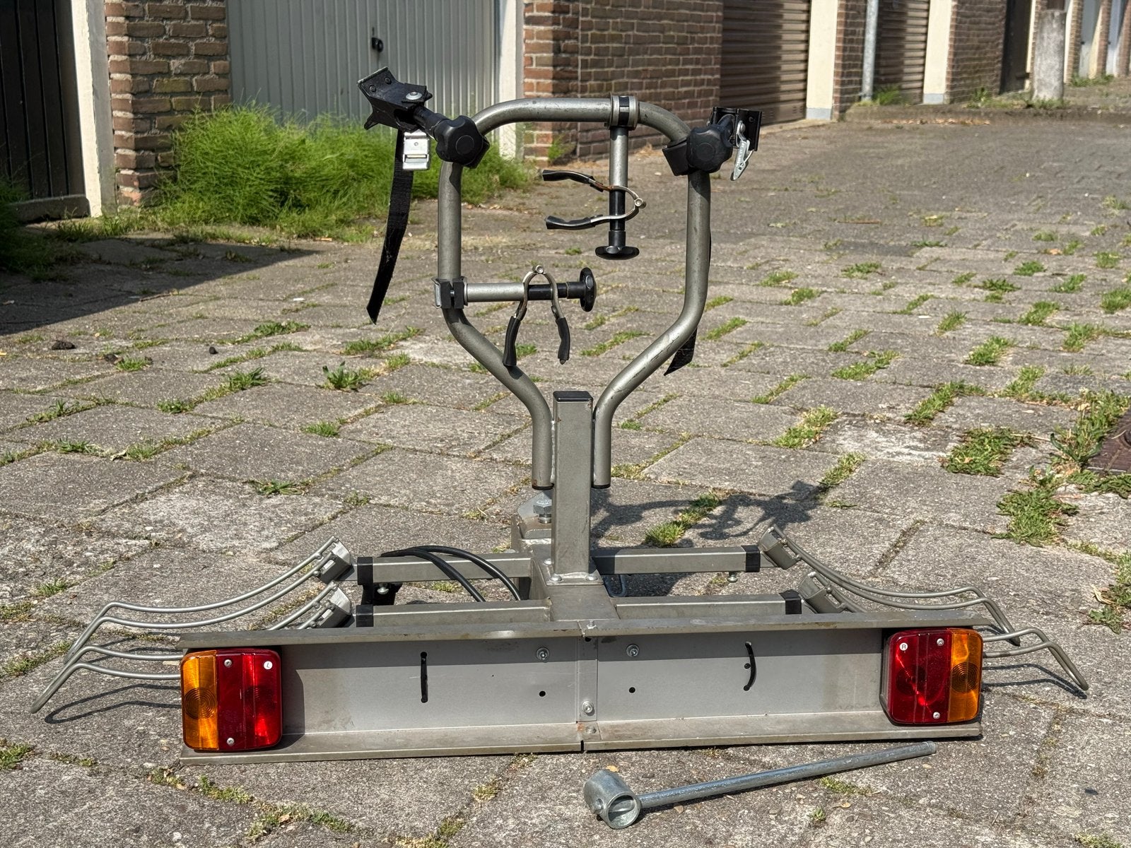 Gebruikte trekhaakdrager voor 2 fietsen, Ophalen, 2 fietsen, Gebruikt, Trekhaakdrager