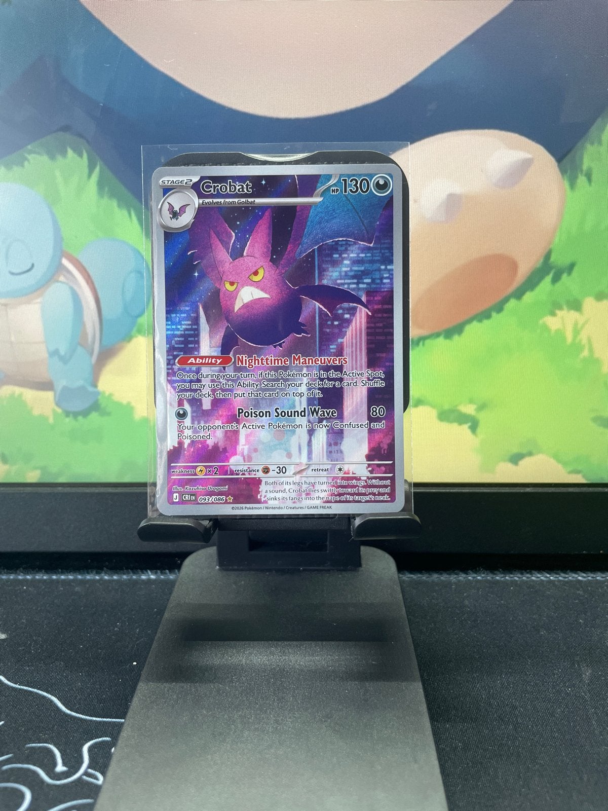 Crobat V (087/189) - Darkness Ablaze Pokémon Kaart, Ophalen of Verzenden, Zo goed als nieuw, Losse kaart