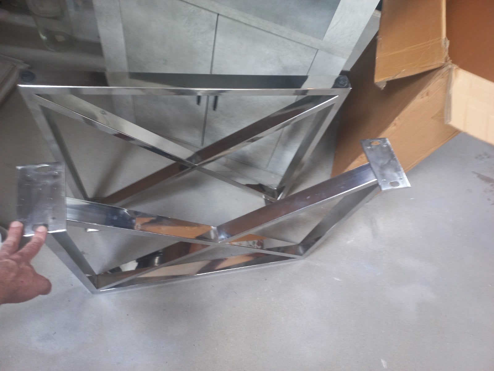Metalen tafelpoten - Set van 2, Ophalen, Tafelpoot, 50 tot 100 cm, Nieuw