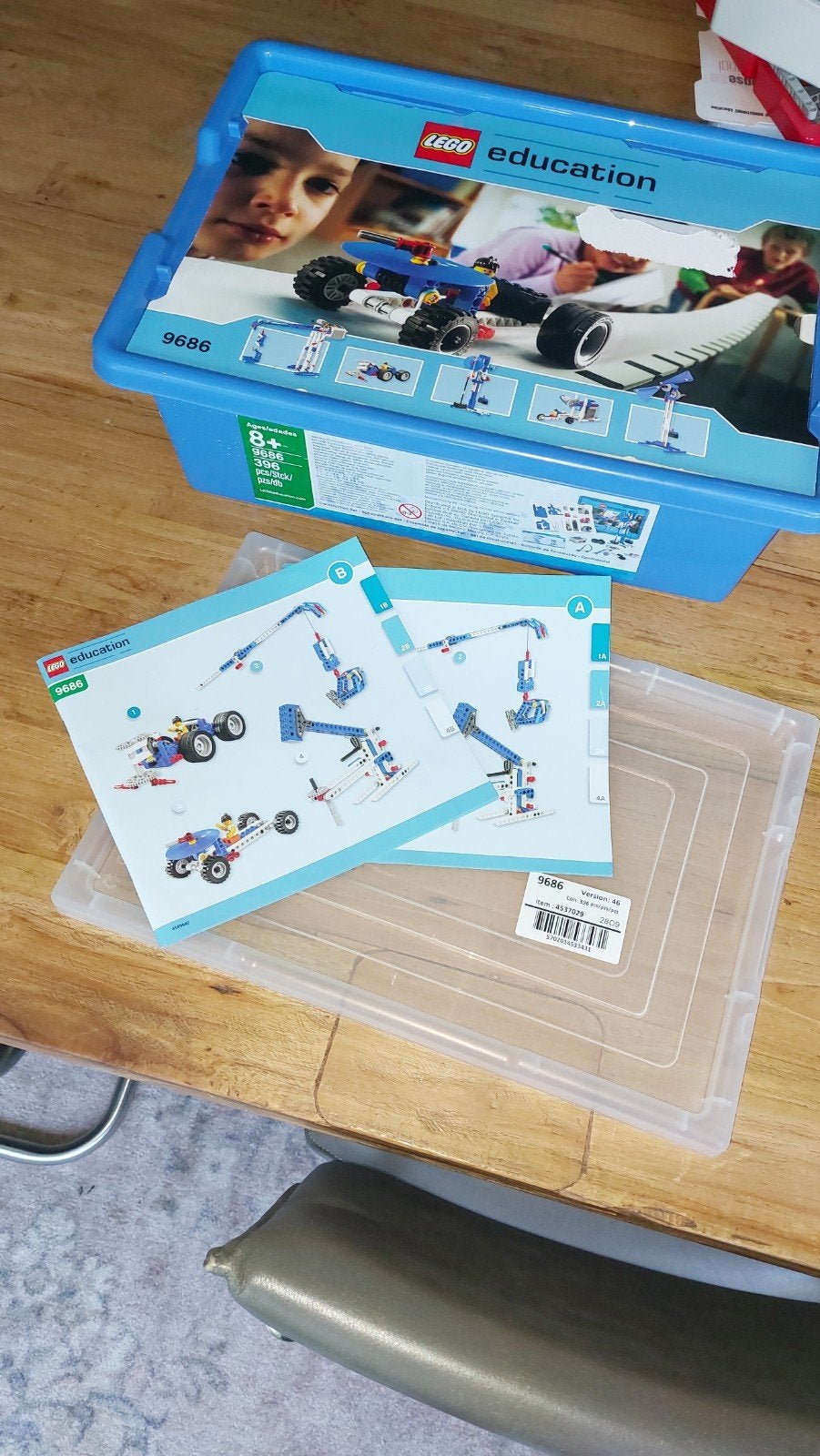Lego education set 9686 simpel powered machine, Lego, Ophalen of Verzenden, Zo goed als nieuw, Compleet