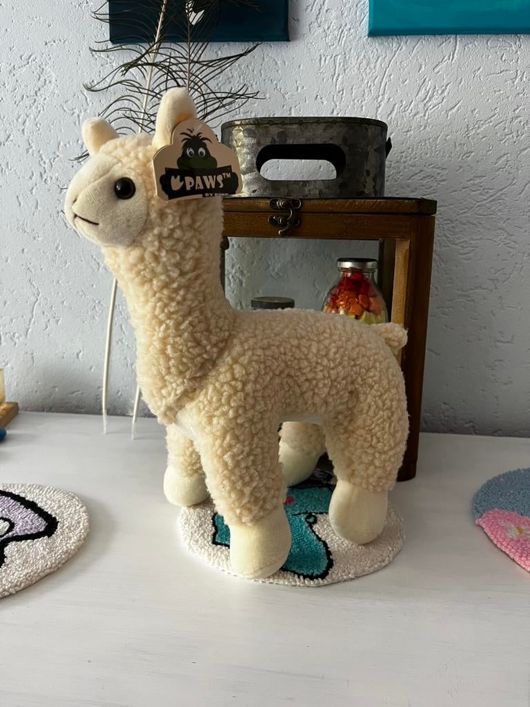 Knuffel lama, Kinderen en Baby's, Speelgoed | Knuffels en Pluche, Ophalen of Verzenden, Zo goed als nieuw, Overige typen