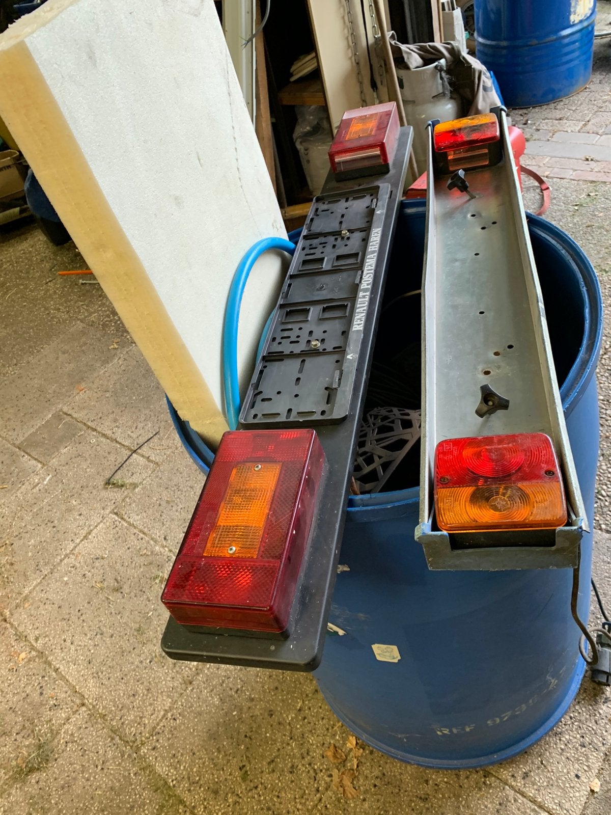 Velichtingsbalk, Ophalen, Gebruikt