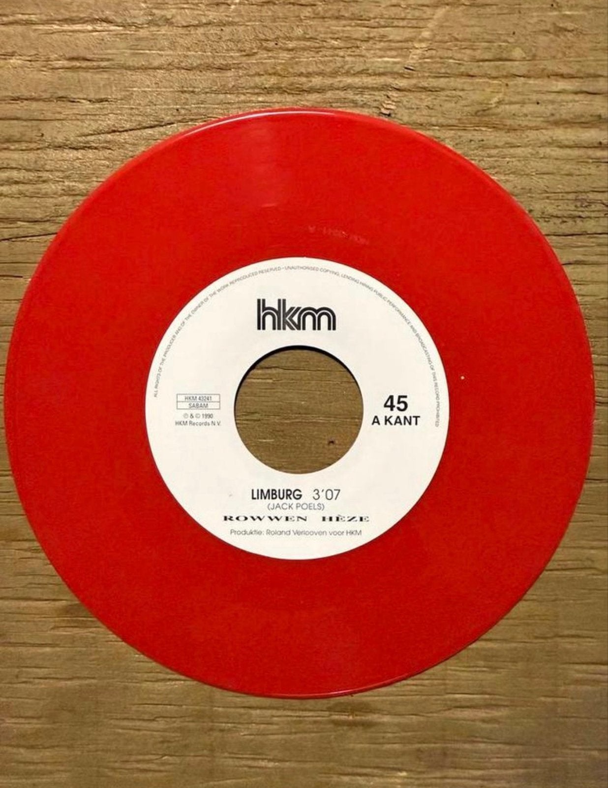 Rowwen Hèze - Limburg (Rood Vinyl), 7 inch, Colored vinyl, Ophalen of Verzenden, EP